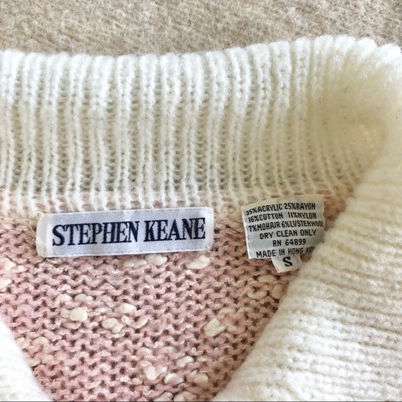 Vintage pink mohair blend dotted sweater - Picture 4 of 5